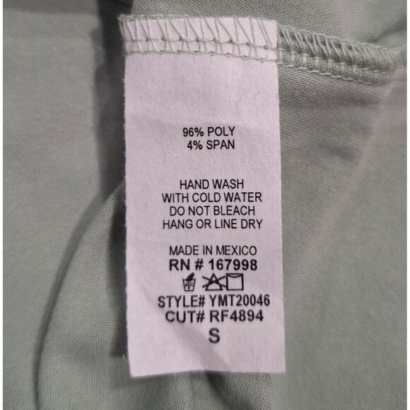 NWOT You & Me Green Short Sleeve Ruffle Top You & Me/Sz., S - Picture 7 of 7